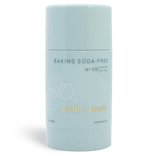 milk + honey Baking Soda Free, Aluminum Free Deodorant, No. 09, with Lavender, and Tea Tree Oils, Natural Deodorant for Women and Men, 2.6 Oz