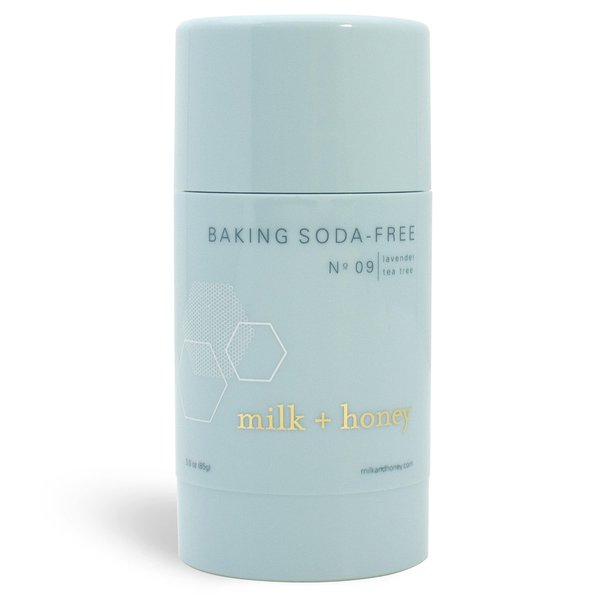 milk + honey Baking Soda Free, Aluminum Free Deodorant, No. 09, with Lavender, and Tea Tree Oils, Natural Deodorant for Women and Men, 2.6 Oz