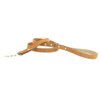 Auburn Leather - Saratoga Suede Dog Leash - 36" - Toast