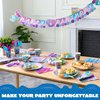 JOYIN 145 Pcs Mermaid Birthday Party Supplies with Banner, 24 Serves Mermaid Tableware Set with Plates, Cups, Napkins, and Cutlery Sets for Mermaid Themes Party Kids 6 7 8 Years