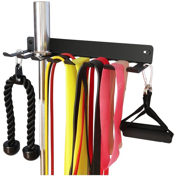 Alvade Storage Rack Storage Rack for Fitness Bands,Straps,Jump Ropes, Foam Rollers