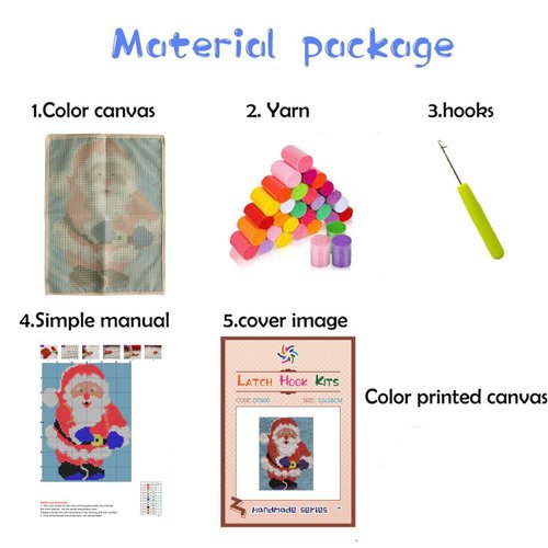 Dachshund Sausagedog Latch Hook Rug Kit for Adults DIY Carpet Cushion with Printed Canvas Crochet Yarn Craft Hook and Latch Tapestry for Floor Decoration Pets Warm Pads 52x38cm