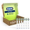 Oral-B Floss Action Replacement Brush Heads for an Oral-B Electric Toothbrush, Pack of 6
