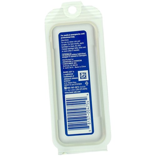 Band-Aid Brand Adhesive Bandages, Flexible Fabric Travel Pack, 8 Count (Pack of 12)