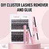 Cluster Lash Glue Remover 5 ML Lash Remover for Cluster Lashes Soothing Oil Lash Glue Remover Mascara Wand Eyelash Extension Remover Self Use at Home