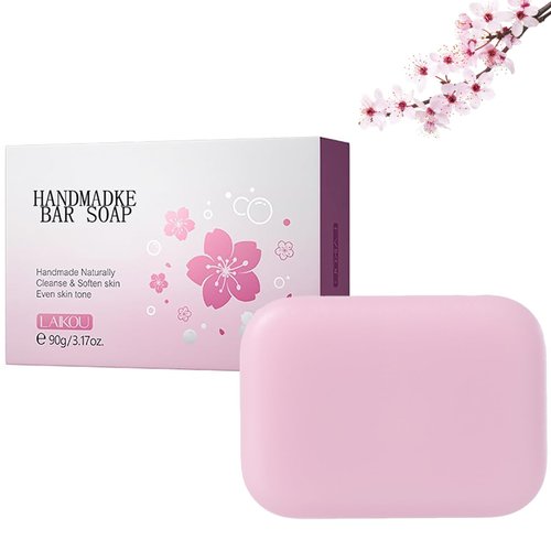 BEUKING Cleansing Soap Bar for Face & Body, Handmade Vitamin C Skin Cleansing Scrub Exfoliating Bar, Remove Away Body Dirty Cleaning Pore, Skin Care Moisturizing Soften Skin Even Tone