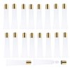 AJLTPA 50Pcs 15 ml Lip Gloss Squeeze Tubes, Lip Gloss Containers Empty, Refillable Soft Clear Tubes for DIY Lipgloss Balm Cosmetic (Gold Cap)