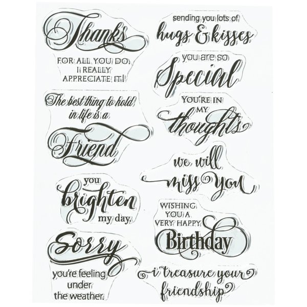 Penny Black Clear Stamps 5"X7"-Special Thoughts