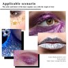 Body and Face Glitter Gel, Hair Glitter Party Alien Costume Neon Accessories Halloween Man and Women Perfect Makeup. (01-Blue)