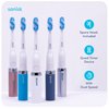 Sonisk Pulse | Battery Powered Electric Toothbrush | Sonic Technology | 1x Battery, 2X Brush Heads, 1x Travel Case Included | 31,000 Strokes Per Minute | Portable Size | Rose Gold