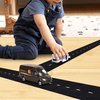 Road Tape Diecast Toy Trucks Set- Reusable, Realistic Road Tape, UPS Sprinter Van, and United States Postal Mail Truck- Pullback Truck Toys with Detailed Interior, Moveable Openable Door