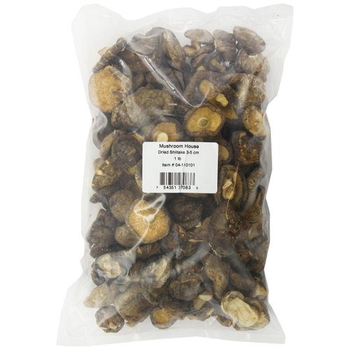 Mushroom House Dried Shiitake Mushrooms 3-5 Cm, 1 Pound