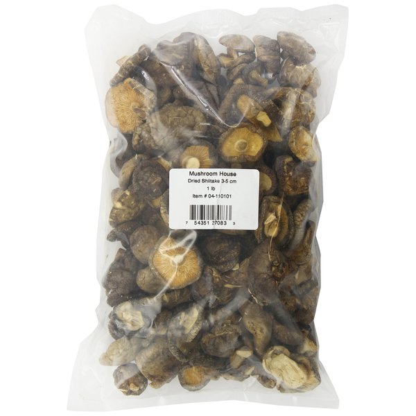 Mushroom House Dried Shiitake Mushrooms 3-5 Cm, 1 Pound