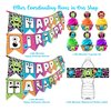 Little Monsters Party Happy Birthday Banner - Monster Party Supplies - Monster Party Decorations - Halloween Birthday Party Supplies - Alien Party Decorations - Monster Birthday