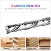 SpeTool Compression Spiral Router Bit 1/2 Inch Shank 3 Inch Cutting Length Extra Long UP&Down CNC Router Bits for Woodworking Milling Slot Mortise