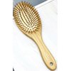 Bamboo Bristle Hair Brush, Wooden Detangler Comb for Hair Growth, Wooden Scalp Massager Brush, Wooden Hair Comb with Handle for Women and Men