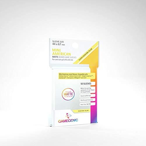 2 Packs Gamegenic Matte Board Game Sleeves 50ct Mini American Size Card Sleeves Individual Pack