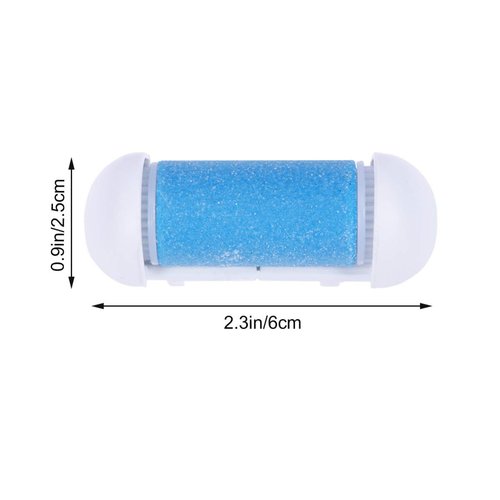 Electric Foot Remover 4pcs Replacement Roller Refill Head Pedicure Hard Skin Remover Rollers Electric Remover Accessories Perfect Foot File (Blue) Foot Sander