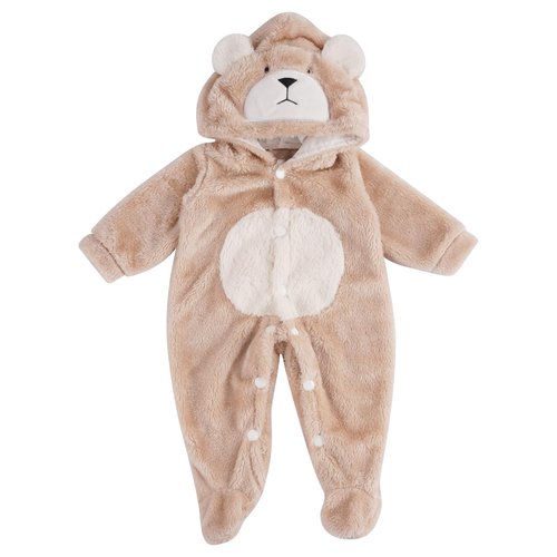 BABESIDE Reborn Baby Doll Clothes Set for 17-22 Inch Dolls Accessories, Cute Bear Baby Doll Clothes Onesie with Doll Hat for Realistic Baby Dolls Girls & Boys, Khaki