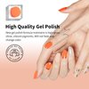 VENALISA Gel Nail Polish, 12ml Classic Orange Color Soak Off UV LED Nail Gel Polish Nail Art Starter Manicure Salon DIY at Home, 0.43 OZ