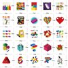 52Pcs Developmental Toys Stickers Pack, Education Cute Cartoon Vinyl Waterproof Sticker Decals for Water Bottle, Laptop, Phone, Scrapbooking, Journaling Gifts for Kids Teens Adults for Party Supply