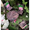 6 PCS Miniature Table and Chairs Set, Fairy Garden Furniture Ornaments Kit for Dollhouse Accessories Home Micro Landscape Decoration Garden Miniatures