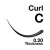 EMILYSTORES Eyelash Extensions 0.20mm Thickness C Curl 10mm Length Natural Looking Individual Volume Eyelashes For Lash Extensions(0.20,C,10mm)