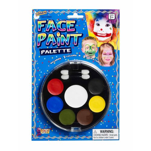 Clownin' Around Forum Novelties Face Paint Palette-7 Colors