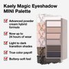 Kaely 6 Color Eyeshadow Makeup Palette for Women Natural Matte Blushed Nudes, White Nude Pink Taupe Dark Brown Black Eyeshadows Palette, Everyday Long Lasting Pigmented Eys Makeup, Travel Size 01#