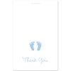 50 Baby Footprint Boy Baby Shower Thank You Cards