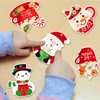 Civaner 24 Sets Christmas Crafts Kits Hot Cocoa Christmas Ornament Crafts for Christmas Tree Decorations DIY Sticker Craft for Classroom Decor Xmas Gift Winter Holiday Party Supplies