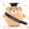 Emoin Graduation Bear Plush Graduation Gifts for Boys and Girls, 11.8'' Graduation Stuffed Animal Bear Plush Pillow with Cap,Graduation Plush Animal Gift for Her, for Him, for College, High School