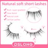 DSLONG 7 Pairs Cat Eye Lashes Natural Look 5-13MM Short False Eyelashes 3D Multi layered Invisible Eyelashes Strip For Small Eyes That Look Like Extensions (N5)