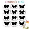 KALIONE 36 PCS Butterfly Scratch Cards Scratch Art Butterfly Party Favors Party Craft Butterflies Crafts for DIY Crafts Birthday Party Halloween Christmas, 12 Styles Bamboo Stylus Included