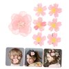 Beatifufu Hair Clips, 7pcs Cherry Blossom & Pink Camellia Flower Hairpins, Hair Barrettes for Women & Girls, Floral Duckbill Hair Clips, Hair Jewels, Pink