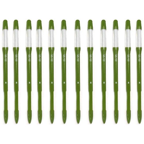 IPPINKA Sustee Aquameter, Bundle of 12, House Plant Soil Moisture Meter, Best for Indoor Potted Plants - Medium Green Refillable