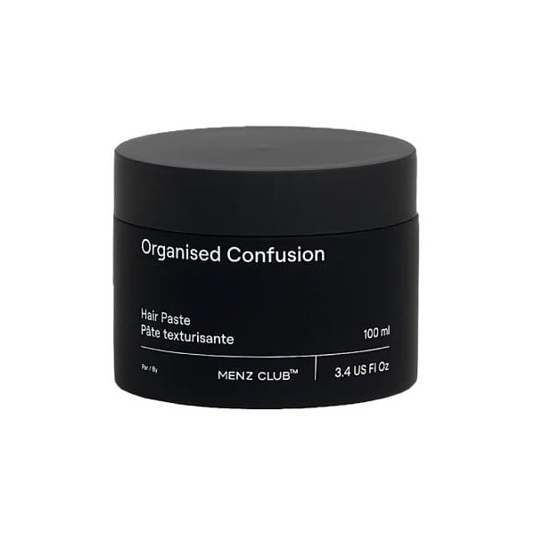 Menzclub Men’s Texturizing Paste ‘Organised Confusion’ Hair Paste for Men, Matte Finish, Create Texture for Thicker Look & Zero Shine for Natural Look