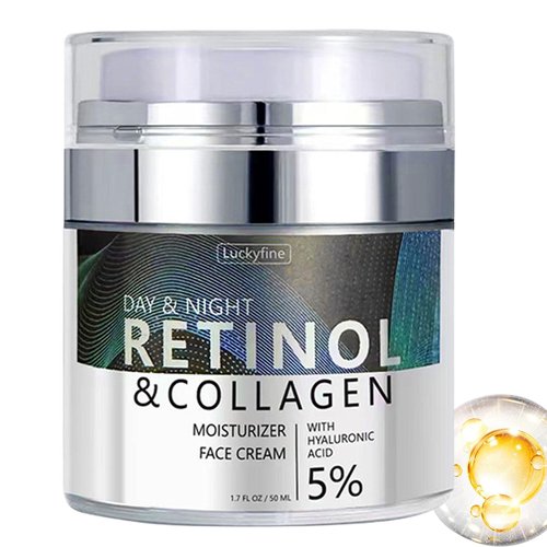 Retinol Cream, Wrinkle Cream Retinol Cream For Face, Anti Aging Moisturizer With Hyaluronic Acid & Collagen, Retinol Face Moisturizer For Firm Skin, Anti-Aging & Fade Wrinkles 50 ml