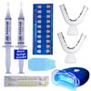 DentaPro 2000 3D Teeth Whitening Kit – Deluxe Addition Includes LED Light, (2) 5ml Gel Syringes, Custom Moldable Tray (2), Vitamin E Swab (2), Shade Guide – See Results After Just One Use!