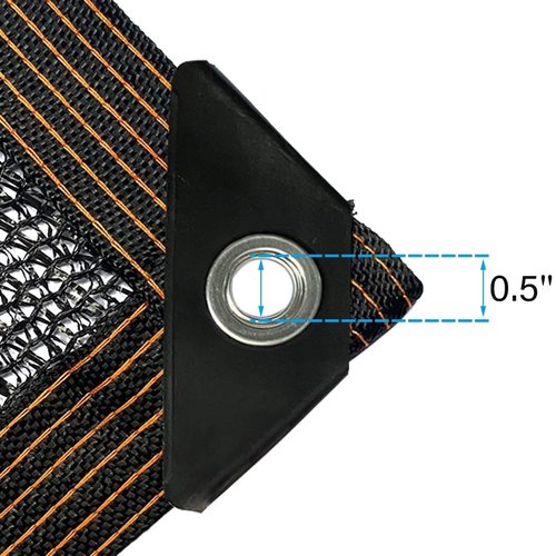 winemana 40% Black Shade Cloth, 10 x 12 FT Durable Mesh Tarp with Grommets, Resistant Garden Sun Shade Netting, Shading Antifreezing for Pergola, Greenhouse, Plants Growing, Chicken Coop