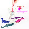 10Pcs Alligator Toy Animal Figure Bath Toys, Color Changing Crocodile Toy, Stress Relief Toys Adults, for Kids 3 Years and up, Water Table Toys for Themed Parties, Cake Topper, Kids Easter Basket