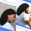 4 Pieces Unisex Jumbo Dreadlock Cap Long Hair Dreads Head Wrap Sleeping Cap Hair Accessories Sleep Bonnet for Men Women(Black)