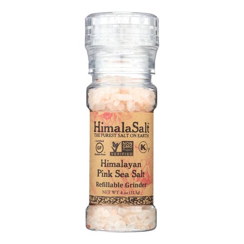 HimalaSalt Primordial Himalayan Sea Salt, PET Grinder, 4-Ounces (Pack of 6)