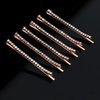 Amariver 24 Pcs Rose Gold Rhinestone Bobby Pins Small Crystal Bobby Pins Bulk for Lady Women Sparkly Hair Clips Pin Shiny Hairpins Glitter Hairpins Styling Hair Accessories for Women Girls