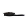 Bass Brushes | Shine & Condition Hair Brush | Pure Natural Bristle FIRM | High Polish Acrylic Handle | Full Oval | Jet Black Finish | Model 876S - JTB