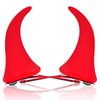 2pcs Halloween Devil Horns Hair Clip Red Hair Clips Headwear Cosplay Headwear Accessories Party Dress Up