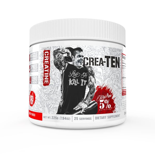 5% Nutrition CreaTEN Creatine Complex + Accelerators | Flavored Creatine Powder for Muscle Gain | Max Power, Strength, Endurance, & Recovery (Fruit Punch)
