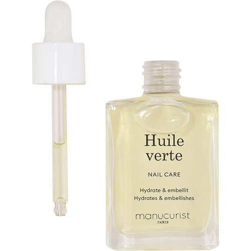 Manucurist Green Oil Nail Care - Nail & Cuticle Oil - Nourishes and Regenerates Nails and Cuticles - Promotes Growth - Blend of 6 Oils - 99% Bio-Sourced - Nail Care - 0.5 fl oz Bottle