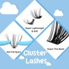 DIY Lash Extension Kit Lash Clusters 360 Pcs 30D+50D 10-16 Mix Length Individual Lashes Kit Lash Bond and Seal Lash Glue Remover Overnighter Seal for DIY Eyelash Extensions(30+50D)