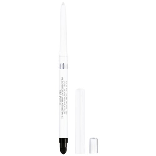 L'Oreal Paris Infallible Grip Mechanical Gel Eyeliner, Smudge-Resistant, Waterproof Eye Makeup with Up to 36HR Wear, Polar White, 0.01 Oz